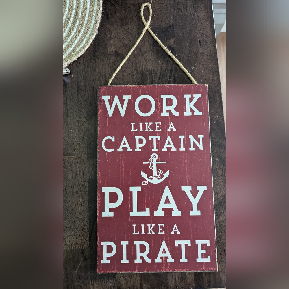 Wooden sign